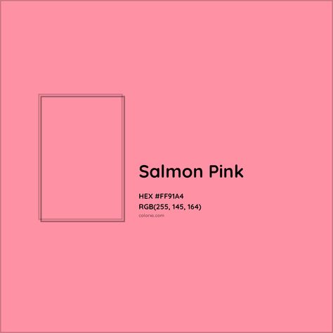 Salmon Pink Hex Color Code: #FF91A4 Crayola Crayon Colors, Analogous Color Scheme, Rgb Color Codes, Colorful Website, Rgb Color Wheel, Hexadecimal Color, Salmon Pink Color, Pink Color Palette, Monochromatic Color Palette