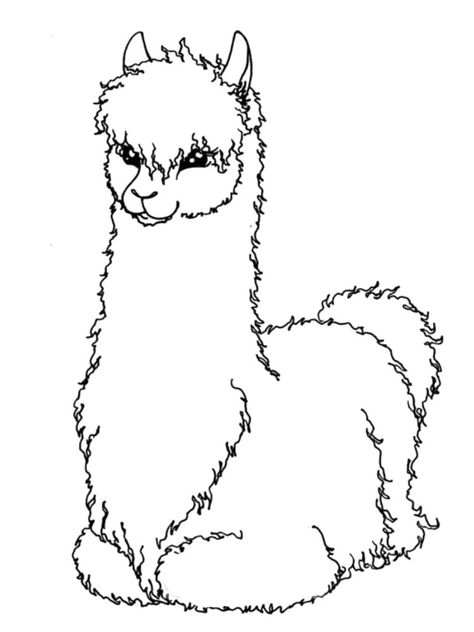 Alpaca coloring pages. Download and print Alpaca coloring pages. Hard Coloring Pages, Alpaca Drawing, Animals Unique, Primitive Colors, Stained Glass Quilt, Alpaca Farm, Pallet Art, Cricut Projects Vinyl, Watercolor Bird