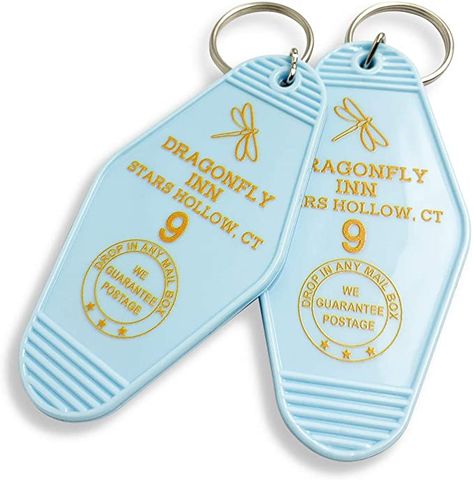 Amazon.com: XGALBLA Vintage Key Tag Hotel Motel Keychain(2 Pcs Pink The Grand Budapest Hotel) : Clothing, Shoes & Jewelry Gilmore Girls Theme Song, Gilmore Girls Dragonfly Inn, Dragonfly Inn, Suitcase Tags, Motel Keychain, Black Keychain, Promo Gifts, Vintage Hotels, Blue Dragonfly