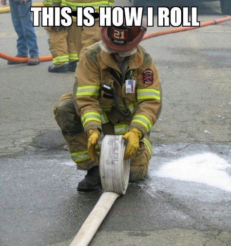 Firefighter Memes, Firefighter Couple, Firefighter Funny, Police Memes, American Firefighter, Firefighter Humor, Firefighter Pictures, Firefighter Emt, They See Me Rollin