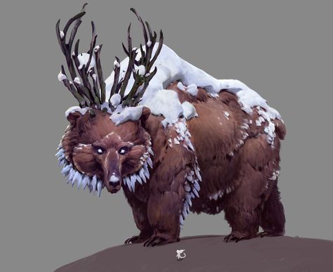 Bear Art from Ori and the Will of the Wisps #art #artwork #gaming #videogames #gamer #gameart #conceptart #illustration #oriandthewillofthewisps #creature Fantasy Bear Creature, Bear Fantasy Art, Berserk Characters, Bear Illustration Art, Mutated Animals, Dnd Pets, Concept Art Gallery, Mythical Creatures Fantasy, Hybrid Art