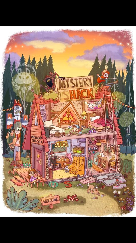 Gravity Falls Mystery Shack, Mystery Shack, Disney Xd, 5x7 Print, Fall Prints, Glossy Paper, Gravity Falls, Gravity, Etsy Finds