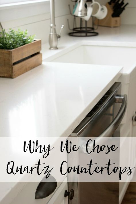 A quartz countertop review and why choose quartz over other materials for countertops Iceland Quartz Countertop, Alcove Office, White Quartz Countertop Kitchen, Cheap Kitchen Countertops, Townhouse Kitchen, Replacing Kitchen Countertops, Kitchen Countertop Options, Lauren Mcbride, Countertop Options