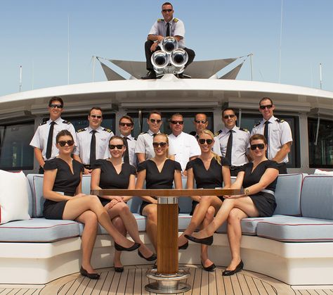 Yacht Stewardess, Lifestyle Management, Princess Yachts, Best Yachts, Super Yacht, Staff Uniforms, Private Yacht, Professional Event, Ballet Photos