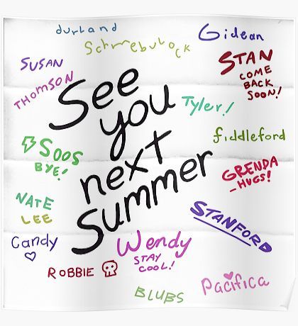 See You Next Summer Poster Gravity Falls Poster, Libro Gravity Falls, Gravity Falls Journal, Monster Falls, Gravity Falls Au, Desenhos Gravity Falls, Gravity Falls Fan Art, Gravity Falls Comics, Reverse Falls