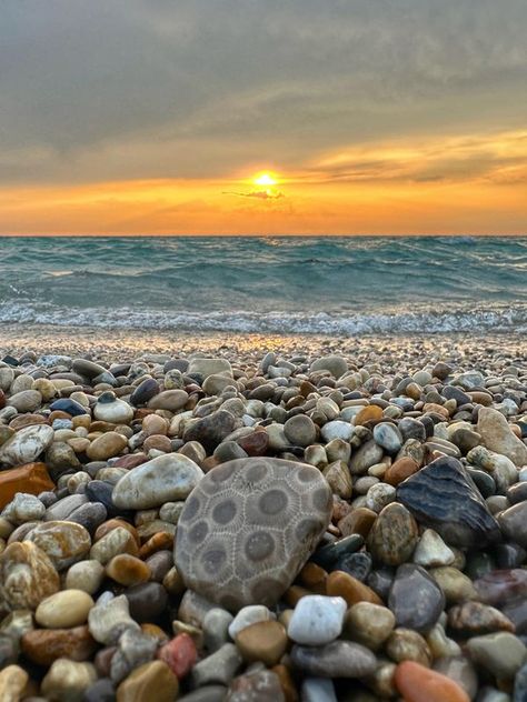 Sovereign Photography Whitefish Point Michigan, Pictured Rocks Michigan, Things To Do In Michigan, Petoskey Michigan, Michigan Lake, Aesthetic 2024, Petoskey Stone, Pure Michigan, Rock Hounding