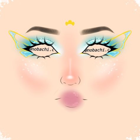 Bloom Winx Club Makeup, Winx Club Makeup, Winx Makeup, Colourful Eyeliner, Makeup Drawings, Bloom Makeup, Makeup Sketch, Monster High Makeup, Club Makeup