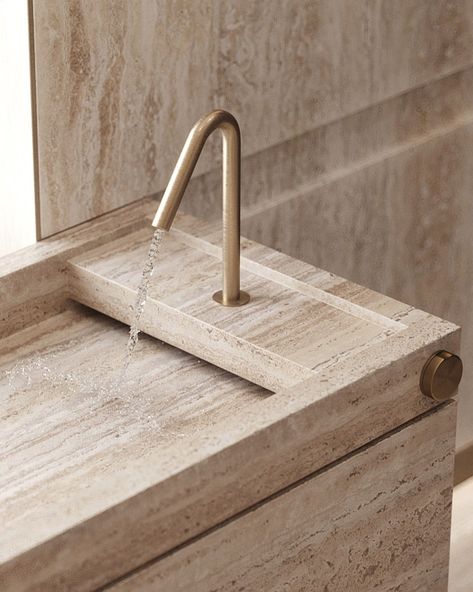 Travertine Bathroom, Lavabo Design, Bathroom Details, Clean Bathroom, 3d Image, Belek, Toilet Design, Bureau Design, Bathroom Inspiration Decor