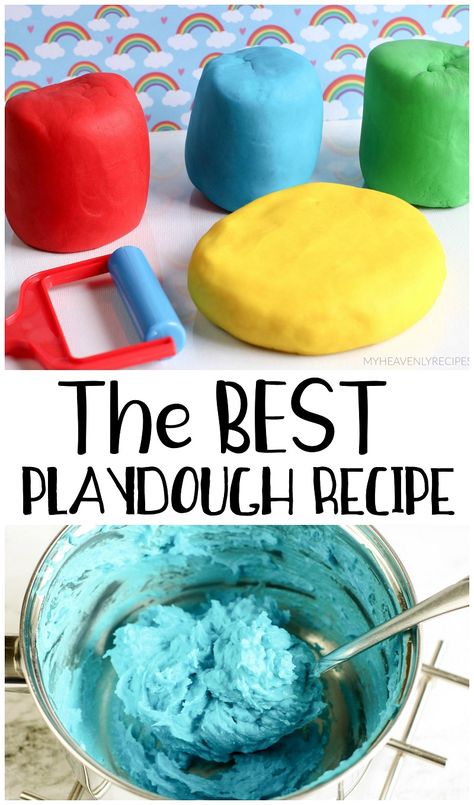 Playdough Recipe With Cream Of Tartar, Cooked Playdough With Cream Of Tartar, Playdough With Cream Of Tartar, Home Made Playdough Recipe, The Best Playdough Recipe, Cream Of Tartar Recipe, Grandma Activities, Best Playdough Recipe, Cooked Playdough