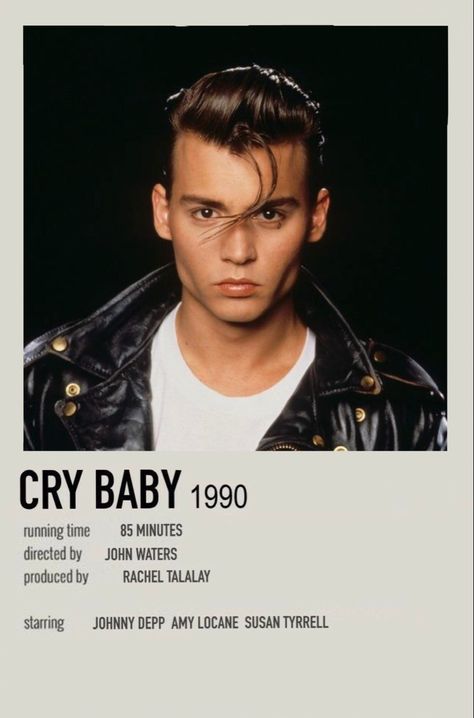 Cry Baby Movie, Amy Locane, Cry Baby 1990, 1990 Movies, Movie Journal, Johnny Depp Movies, Movie Artwork, John Waters, Favorite Actors