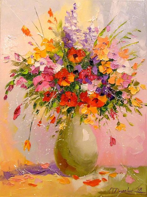 Bouquet of summer wild flowers.Olha  Darchuk Bouquets Of Flowers Painting, Bouquet Painting Acrylic, Wildflower Bouquet Painting, Acrylic Art Flowers, Bouquet Of Flowers Painting, Bouquet Of Flowers Drawing, Flowers Art Painting, Colorful Flower Painting, Flower Bouquet Art