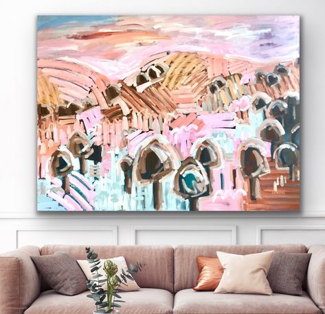 Big Artwork, Acrylic Landscape, Art Of Love, Romance Art, Landscape Garden, Buy Art Online, Large Canvas Prints, Mini Paintings, Jena