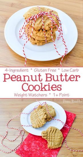 Weight Watchers Recipes With Points, Weight Watchers Brownies, Gluten Free Weight Watchers, Weight Watchers Dessert, Weight Watcher Cookies, Low Carb Peanut Butter Cookies, Weight Watchers Muffins, Weight Watcher Desserts, Healthy Peanut Butter Cookies