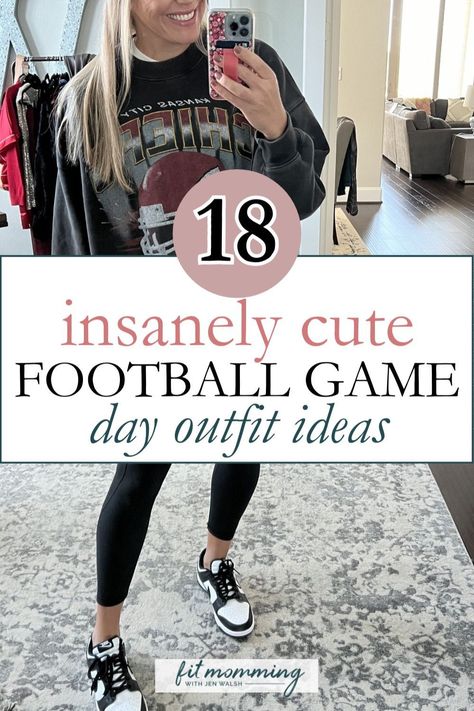 Explore the best Football Game Outfits For Women in our latest blog post. Whether you prefer casual Football Game Attire or something a bit more dressed up, we have Gameday Fashion ideas that will make you the best-dressed fan in the stands. Football Sunday Outfit, Football Game Outfits For Women, Football Game Outfit Fall, Cute Football Outfit, Game Outfits For Women, Football Game Attire, Fall Football Outfit, Football Mom Outfit, Football Game Outfits