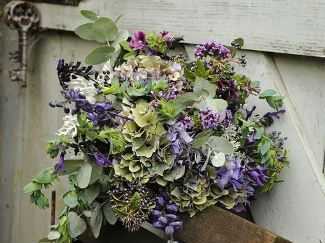 Crown House Flowers, Florist, Norwich, Norfolk. Late summer bouquet with hydrangea, eucalyptus and viburnum. Photography by Swanton Morley studios. Bouquet With Hydrangea, English Country Houses, Holt Norfolk, Autumn Bouquets, Florist Studio, House Flowers, Summer Blues, Bouquet Delivery, Norwich Norfolk