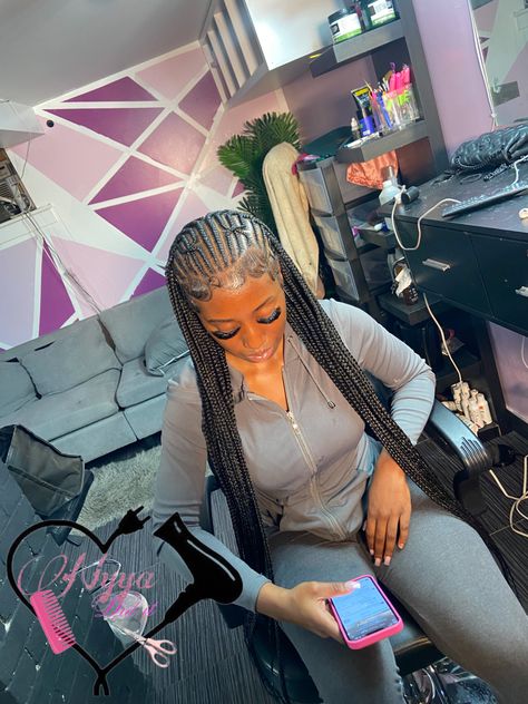 Knee Length Fulani Braids, Boho Fulani Braids Black Women, Fulani Braids No Curls, Peekaboo Fulani Braids, Ginger Fulani Braids, Small Fulani Braids, Medium Fulani Braids, Big Fulani Braids, Fulani Braids With Curls