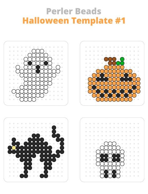 Ghost Face Perler Beads, Halloween Perler Bead Patterns Easy, Perler Beads Halloween, Cute Perler Bead Ideas, Halloween Perler Bead Patterns, Halloween Perler Beads, Halloween Pixel Art, Halloween Perler, Perler Earrings