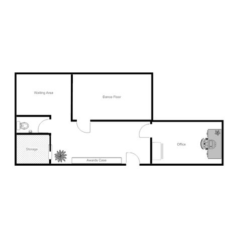 Dance Studio Layout, Studio Floor Plans, Office Floor Plan, Studio Layout, Create Floor Plan, Art Gallery Wedding, Art Galleries Design, Ballet Studio, Interior Artwork