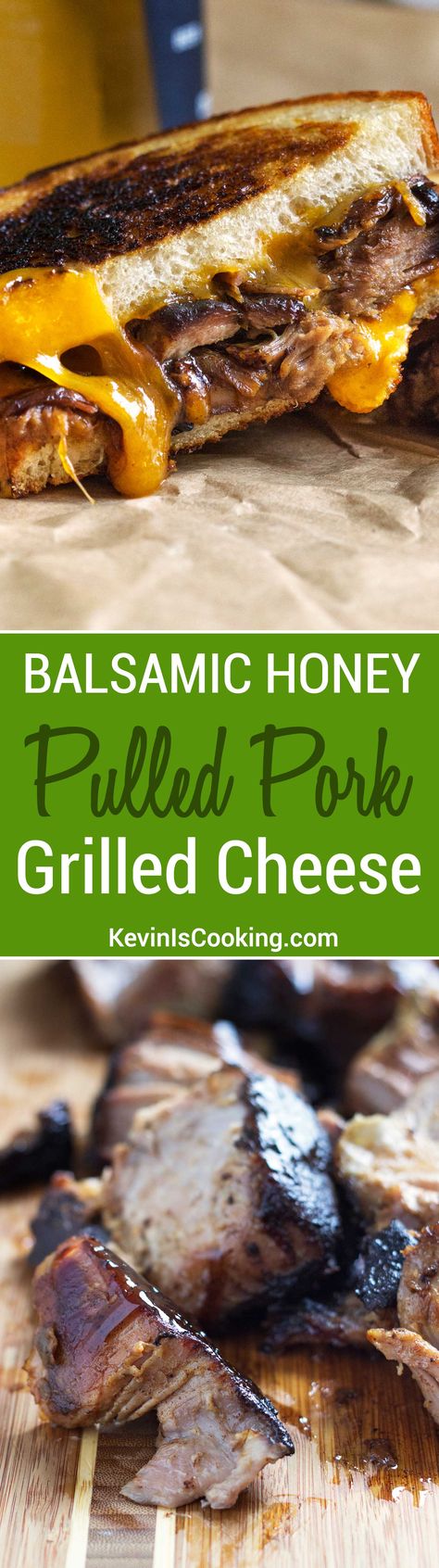 A huge favorite with friends and family, plus it's so easy. One recipe I go to time and again to stuff grilled cheese sandwiches! Honey Pulled Pork, Pulled Pork Grilled Cheese, Pork Grilled Cheese, Friends Recipe, Slow Roasted Pork Shoulder, Ultimate Grilled Cheese, Grilled Cheese Sandwiches, Deli Sandwiches, Grilled Cheese Recipes