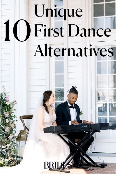 Don't want to do a first dance at your wedding? No problem! From celebrating with bubbly to planning fun performances, see unique wedding alternatives to the first dance at the link. // Photo: Beyond Jade Alternatives To Father Daughter Dance, Father Daughter Dance Alternatives, Wedding No Dancing, Wedding Dance Alternatives, Wedding Dance Ideas Fun, First Dance Alternative Ideas, No Dancing Wedding Reception, Private First Dance Wedding, Wedding Reception Alternatives