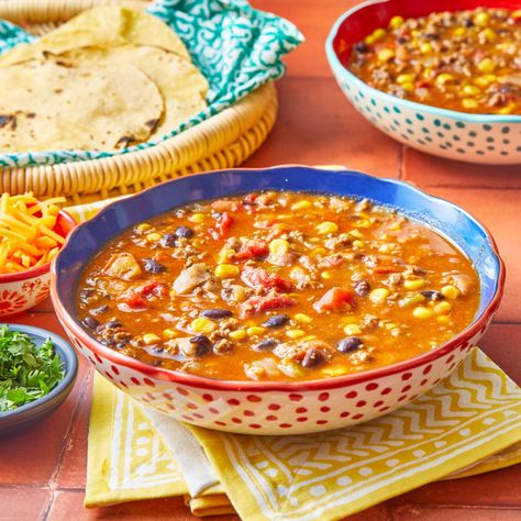 Pioneer Woman Taco Soup, Cozy Soups, Taco Seasoning Packet, Taco Soup Recipe, Fall Soup Recipes, Easy Guacamole, Best Soup Recipes, Fall Soups, Chicken Tortilla Soup