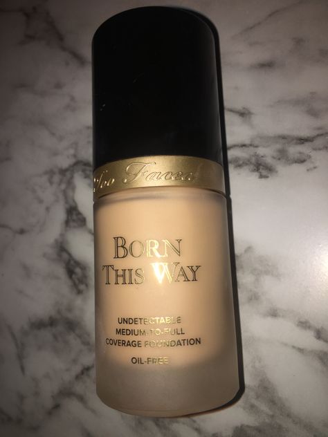 Two Faced Born This Way Foundation 😍❤️ Two Faced Born This Way Foundation, Two Face Foundation, Two Faced Foundation, Born This Way Foundation, Aesthetic Foundation, Twin Platform Bed Frame, Makeup Wishlist, Makeup List, Two Faced