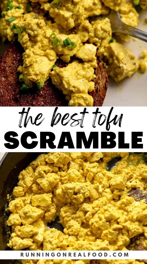 Start your day with a nourishing vegan breakfast! This tofu scramble recipe is packed with protein and bursting with flavors, making it the perfect plant-based alternative to scrambled eggs. Customize with your favorite veggies and spices for a wholesome and satisfying morning meal. Easy to make and oh-so-delicious! Best Tofu Scramble, Tofu Scrambled Eggs, Tofu Scramble Recipe, Vegan Tofu Scramble, Pasta Food Recipes, Best Tofu, Tofu Scramble Vegan, Scramble Eggs, Scrambled Tofu Recipe