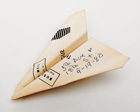 The Paper-Airplane Collector | The New Yorker Airplane Collection, American Folk Music, First Bus, Minimalist Christmas Decor, Paper Airplane, Paper Airplanes, Message In A Bottle, Paper Plane, Word Pictures