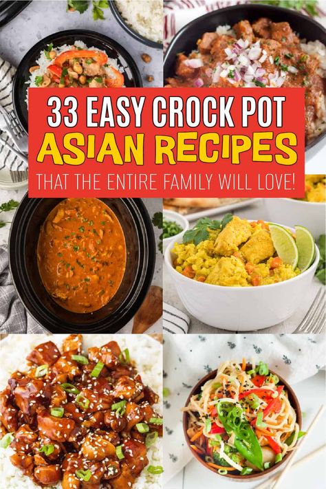 35 Best Asian Slow Cooker Recipes Easy Crockpot Meals Asian, Crock Pot Chinese Recipes, Asian Crockpot Recipes Vegetarian, Easy Cheap Slow Cooker Recipes, Slow Cooker Low Mein, Chinese Food Crockpot Recipes, Slow Cooker Asian Soup, Asian Inspired Crock Pot Recipes, Easy Chinese Food Recipes Crockpot