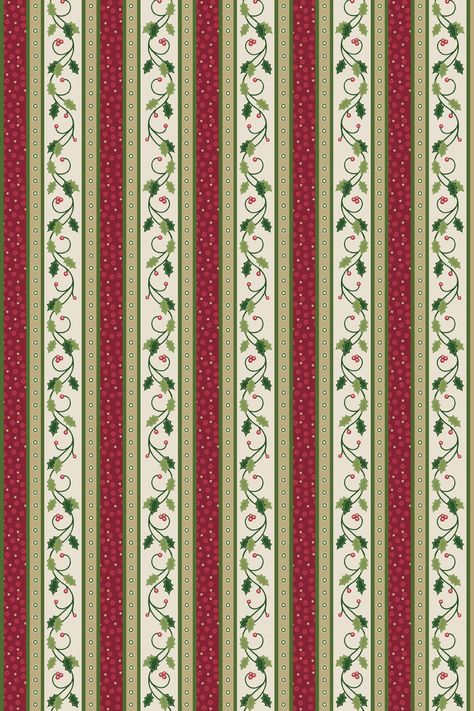 Traditional Christmas Wallpaper, Christmas Pattern Wallpaper, Wrapping Paper Wallpaper, Christmas Scrapbook Paper, Doll House Wallpaper, Papel Vintage, Christmas Papers, Foto Transfer, Dollhouse Christmas