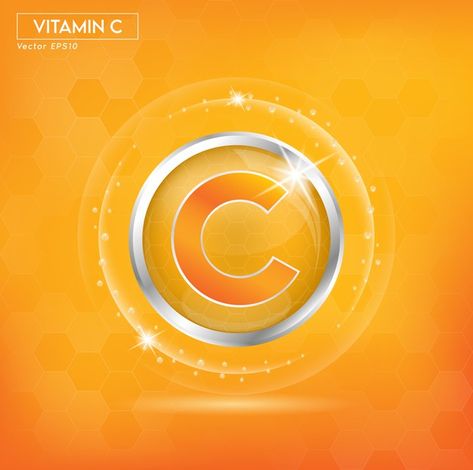 Vitamin C For Skin, Vitamin C Foods, Carton Design, Vitamin D, Cartoon Illustration, Beauty Cosmetics, Vitamin C, Premium Vector, Beauty Skin