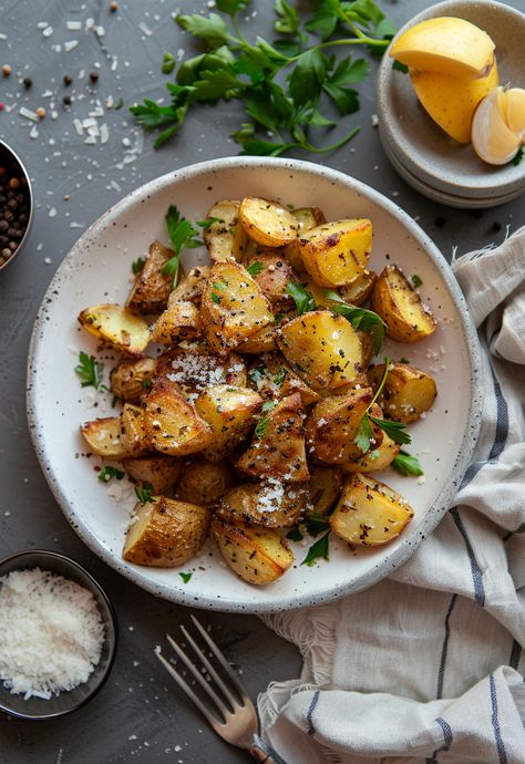 Learn How to Cook Tiktok Crispy Parmesan Potatoes Recipes For Free | Recipes You'll Love, Made Easy! Potatoes Aesthetic, Potato Meals, Parmesan Potato Recipe, Crispy Parmesan Potatoes, Trendy Recipes, Leftover Potatoes, Potatoes Recipes, Parmesan Potatoes, Trending Recipes