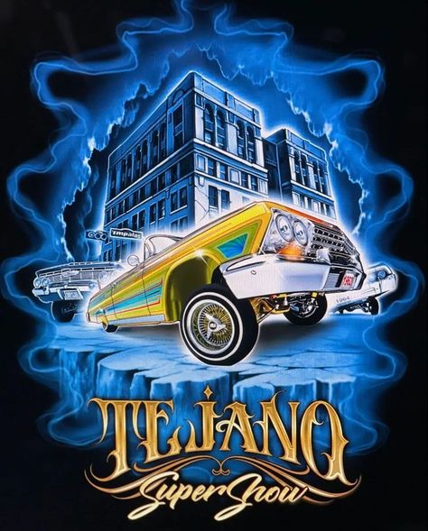 Lowrider Models, Lowrider Art, Brown Pride, Cool Car Drawings, Brand Ideas, Lowrider Cars, Chicano Art, Graphic Tshirt Design, Low Low