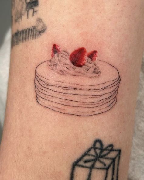 Cheesecake Tattoo, Tatting, Tattoo Ideas, Cheesecake, Cheese, Tattoos, Cake, How To Wear, Art