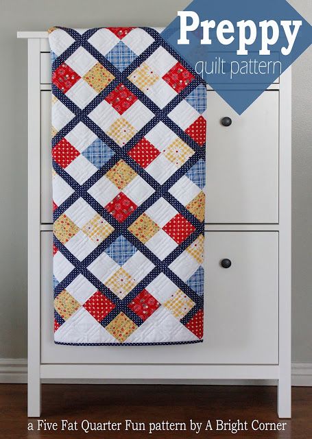 Preppy Quilt, Argyle Quilt, Beginner Quilting, Girl Quilts, Beginner Quilt, Colorful Quilt, Quilt Modern, Quilting Designs Patterns, Quick Quilt