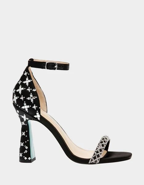 DEAN BLACK Open Toe Heel | Women's Heels – Betsey Johnson Black Open Toe Heels, Walking In Heels, Betsey Johnson Shoes, Bridal Heels, Life Of The Party, Women's Heels, 4 Inch Heels, Black High Heels, The Dance