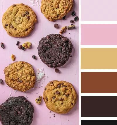 Photography Color Schemes, Bakery Color Palette, Color Pallets Inspiration, Fusion Kitchen, Cookie Factory, Colour Crush, Palette Challenge, Paint Your House, Color Palette Challenge