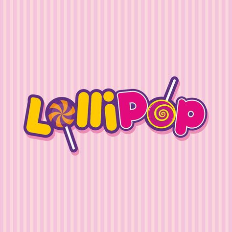 Logo for sweet-shop Sweet Shop Logo Design Ideas, Lollipop Branding, Lollipop Logo Design, Candy Logo Design Ideas, Candy Brands Logo, Lollipop Logo, Candy Shop Logo, Sweet Shop Logo, Logo Candy