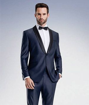 Wedding Suits & Formal Wear for Hire, Rental & Sale in London Midnight Blue Tuxedo Wedding, Navy Blue Suit Wedding, Blue Tuxedo Wedding, Modern Prom, Midnight Blue Suit, Navy Blue Groom, Cool Tuxedos, Prom Styles, Terno Slim Fit