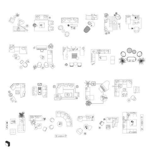 Interior Sketch Plans: Crafting Design Legacies Furniture Layout For Open Floor Plan Rectangle, Living Room Plan Layout, Room Top View, Living Room Top View, Software Architecture Design, Furniture Top View, Floor Plan Symbols, Interior Architecture Sketch, Living Room Floor Plans