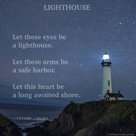 A piece from my bestselling collection of poetry: The Wild Keeps Her Holy. Available through the attached link. Thanks for being here. #lighthousetattoo #lighthousequote #lighthousephoto #naturequotes #naturepoems #friendshipquotes #romanticquotes #lighthouses quotesaboutlove #lovepoem Lighthouse Quotes, Lighthouse Inspiration, Dreamer Quotes, Nature Poetry, Typewriter Poetry, Lighthouses Photography, Lighthouse Tattoo, Lighthouse Photos, Lighthouse Pictures