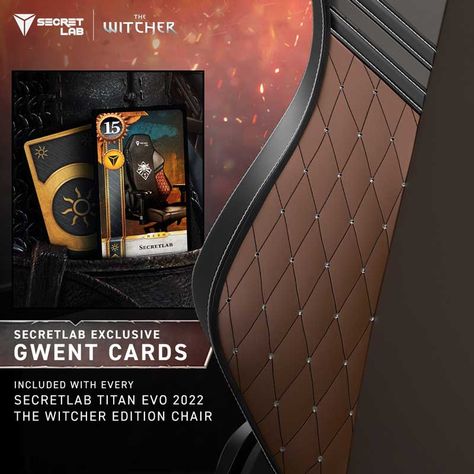 Announced: A Witcher Inspired Gaming Chair by Secretlab Monster Slayer, Dual Swords, Legendary Monsters, The Witcher Game, Geralt Of Rivia, Red Team, The Witcher, Gaming Chair, Metallic Accents