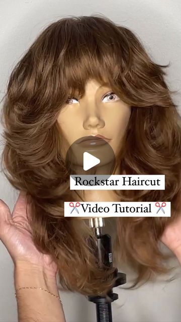 Rock Star Shag Haircut, Shaggy Rocker Hair, Long Layers Tutorial, Rockstar Shag Haircut, Rockstar Shag, How To Style A Shag Haircut Tutorial, French Shag Haircut, 70s Shag Haircut Long, Rock Haircut