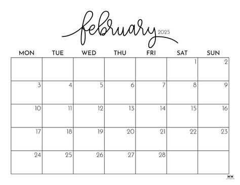 Find a calendar perfect for the month of love by choosing from 107 different February 2025 monthly calendars. Print from home. 100% FREE! February 2025 Calendar, 2025 Calendar Printable Free, Bujo 2025, Free Monthly Calendar, Free Printable Calendar Templates, February Calendar, Month Of Love, Life Binder, Monthly Calendars