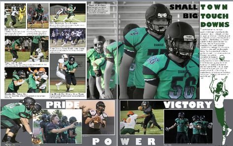 Football layout, yearbook layouts, sports, virgin valley high school Yearbook Layouts Templates High Schools, Football Yearbook Pages, Yearbook Sports Pages, Sports Yearbook Spreads, Cheer Yearbook Spread, Football Yearbook Spread, Yearbook Templates Layout, Sports Yearbook, Yearbook Spreads Ideas Layout