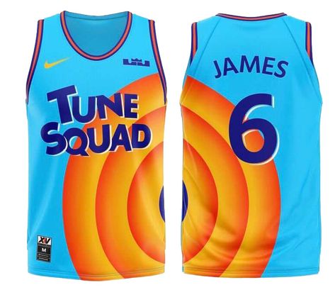 "King James leads the Tune Squad to victory - representing on and off the court in the iconic #6 jersey! visit us: https://jerseysspace.com Tune Squad Jersey, Tune Squad, Space Jam, King James, The Court, Lebron James, Looney Tunes, Victorious, Jam