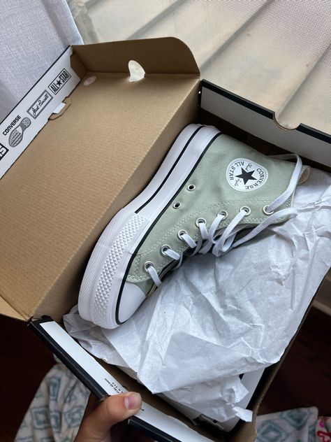 Sage Green Quince Shoes, Sage Green Quinceanera Heels, Sage Green Shoes Outfit, Sage Green Quince Court, Pastel Green Converse, Chambelanes Outfits Quinceanera Sage Green, Sage Green Quinceanera Ideas, Sage Green Converse Outfit, Sage Green Chambelan Outfits