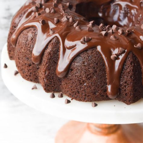 Moist Chocolate Bundt Cake - Dance Around the Kitchen