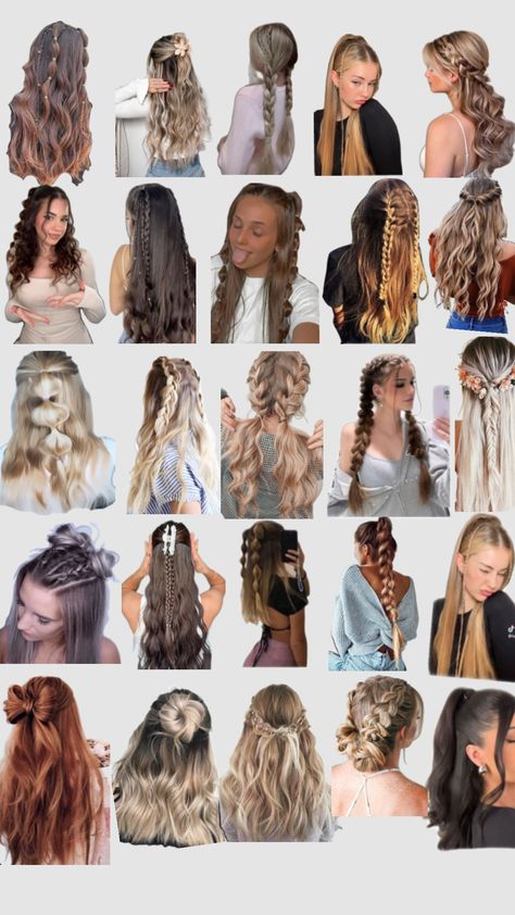 Hair Styles For Traveling, Tourist Hairstyles, Dystopian Hairstyles, Hairstyles For Church, Summer Blonde Hair, Hairstyle Examples, Easy Hairstyles For Thick Hair, Hair Inspiration Long, Cute Simple Hairstyles