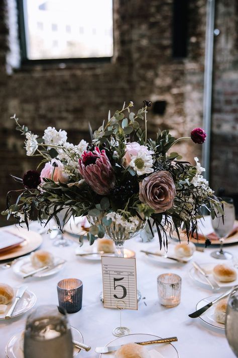 Annie & Sean’s Vintage Mauve Palette @ The Museum Lab was a stunningly classic and elegant atmosphere with golden accents mixed with the mauve color palette. The exposed brick walls added another vintage touch combined with the golden linens and simplistic floral centerpieces. Vendors: Allanah Ebenstein @ Hello Productions, Kaitlin Powell, Bloom Beauty Parlor, See Jane Blush, Julie James Design, Tortorice Limo, Mosaic, All Occasions, Bethel Bakery, Loyalty Entertainment, Big Burrito. Mauve Wedding Florals, Mauve Spring Wedding, Vintage Mauve Wedding, Vintage Mauve Wedding Decor, Mauve And White Wedding Florals, Mauve Florals, Julie James, Beauty Parlor, Exposed Brick Walls